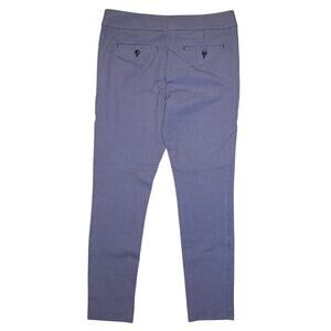 LOFT - Marisa Blue White Houndstooth - Skinny Pant - 10 Tall